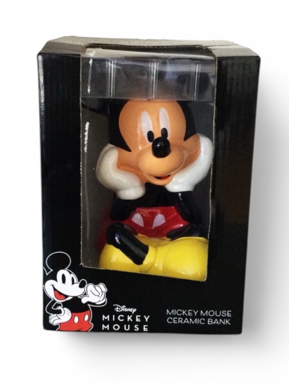 DISNEY Mickey Mouse Ceramic Coin Bank – Classic Outfit, NWT - Picture 3 of 11